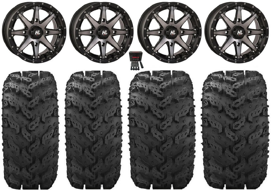 HL10 Reptile Defender Outlander 14" Lifter Renegade Maverick Can-Am 26" Tires Wheels High Commander Smoke
