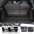 with Protector (Fit Compatible CR-V Mats) Trunk Hybrid Mat Upper Accessories 2023 Cargo Seat 2024 Liner Honda Mat Cover Deck, Honda Mat+Backrest Cargo Back CRV Trunk